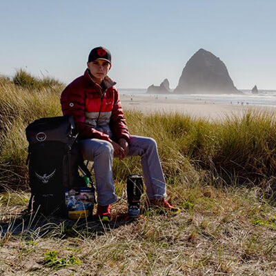 Product Model at Cannon Beach