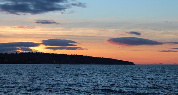 spanish banks sunset